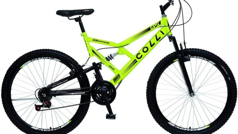 Desempenho e Aventura: Review da Colli Bike – Bicicleta GPS 148 Dupla Suspensão e Freios V-Brake